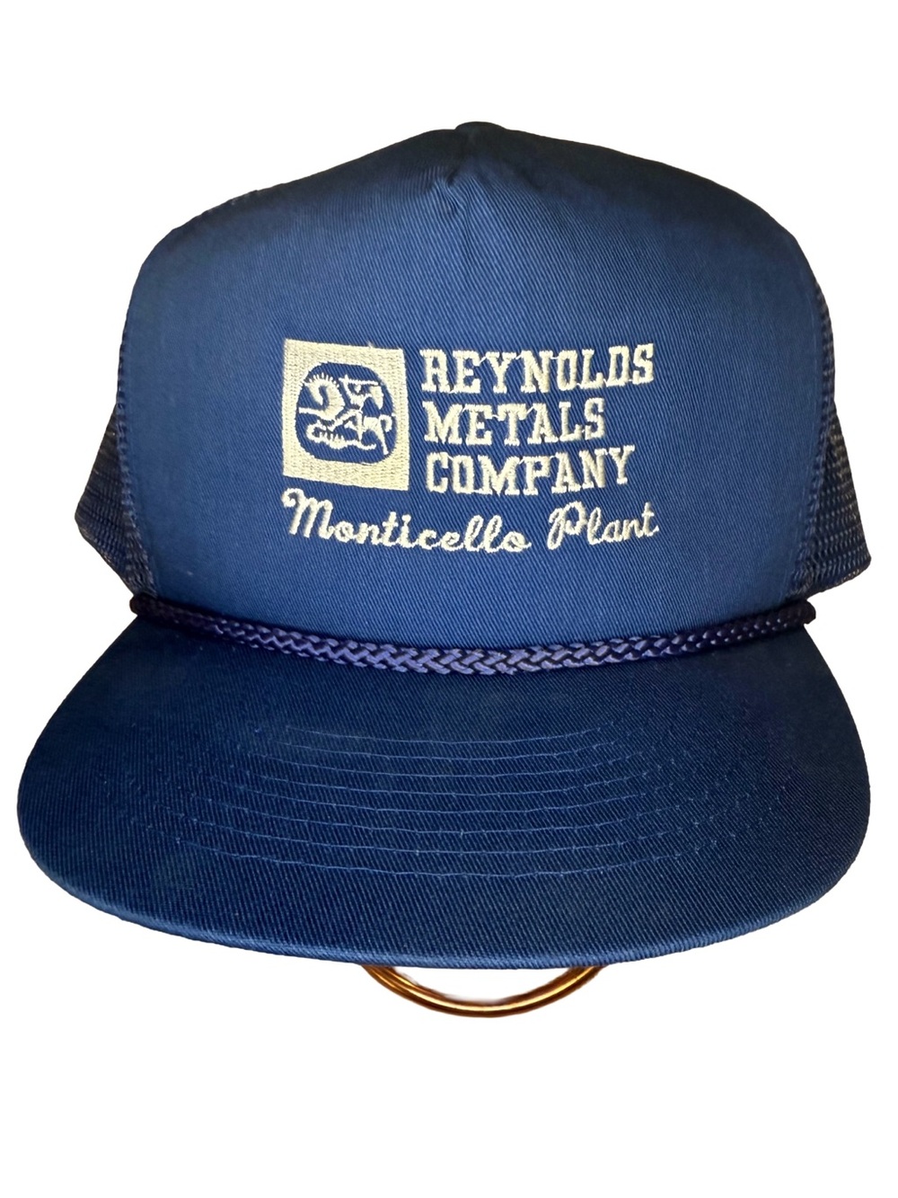 Vintage 1980s Reynolds Metals Monticello Plant Trucker Snapback Cap Cobra Caps